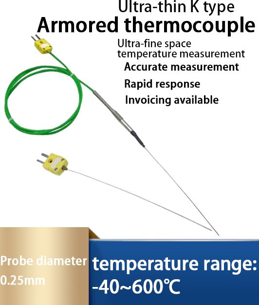 Ultra-thin K type Armored thermocouple