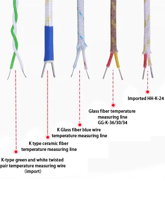 Various specifications of thermocouple wire