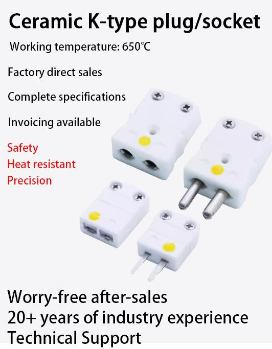 ceramic K-type plug/socket
