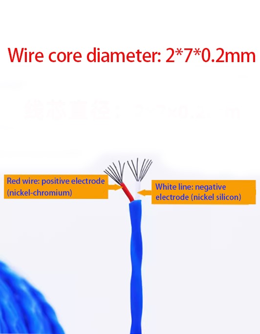 K-type multi-strand twisted pair cable test wire