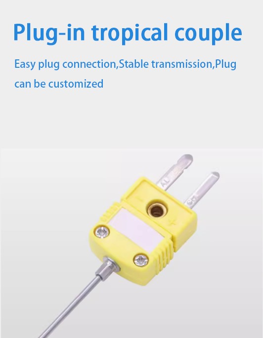 K-type thin-film armored thermocouple